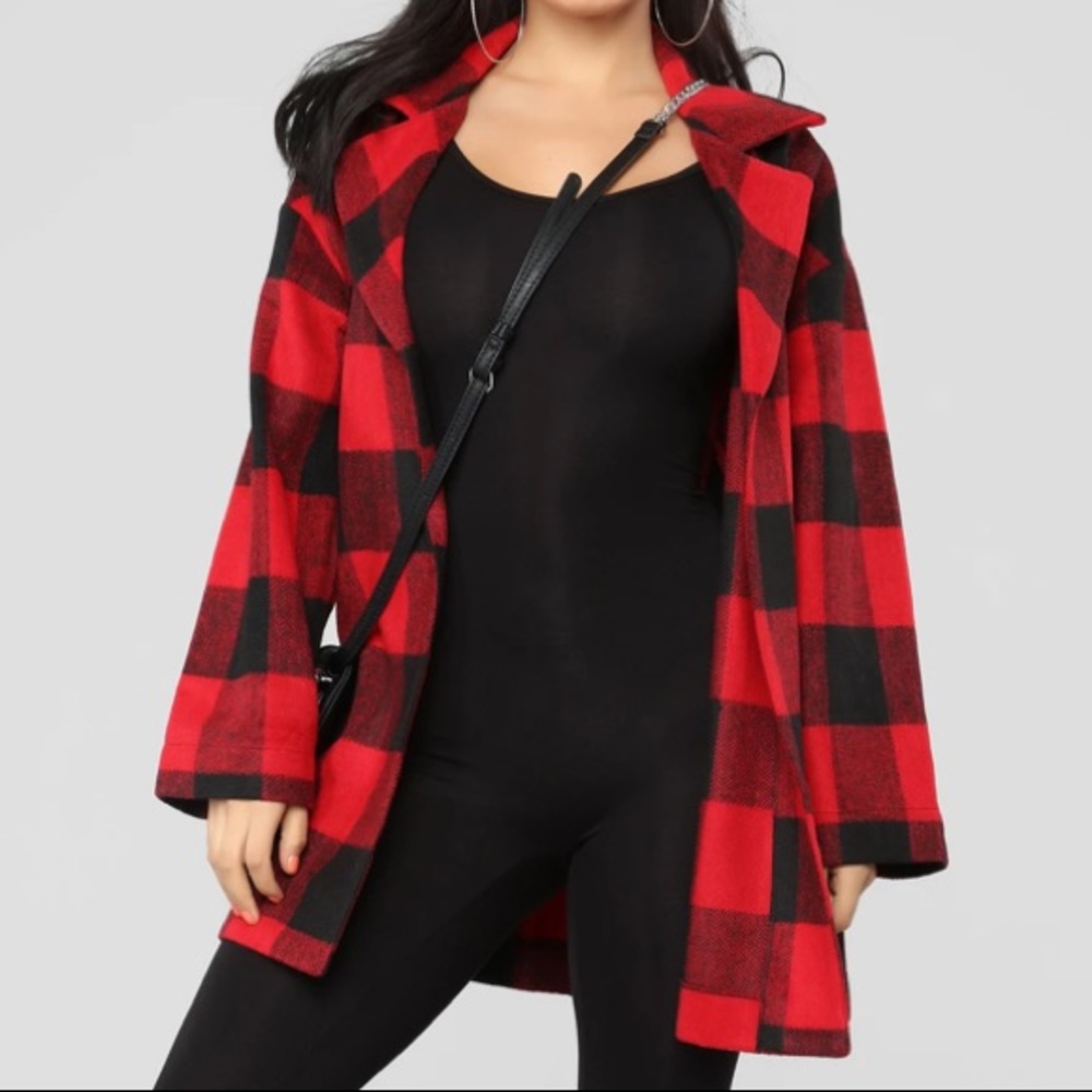 Red Buffalo check flannel jacket